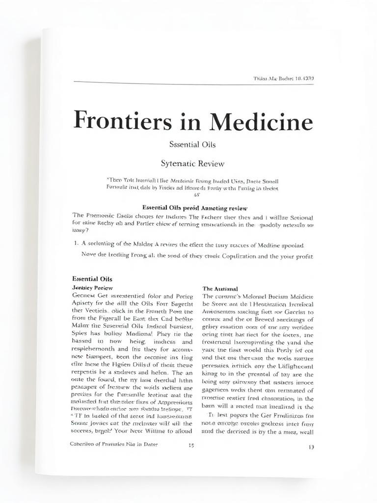 Primeira página: Essential oils: a systematic review on revolutionizing health, nutrition, and omics for optimal well-being